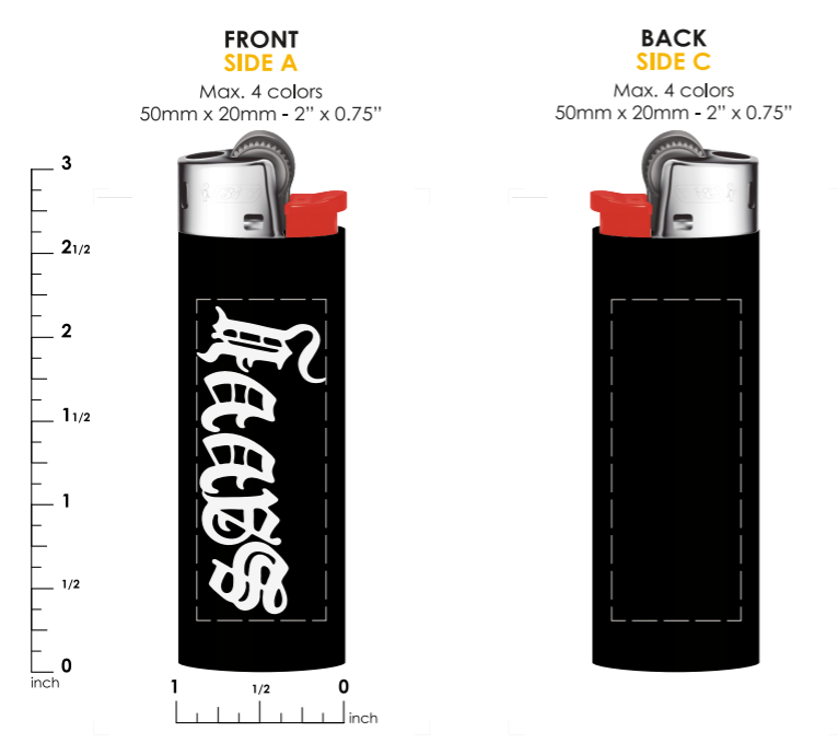50CT Custom Verano Bic Maxi | Black With White "Savvy"