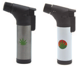 12CT Display Metal 45 Degree Angle Torch With Leaf