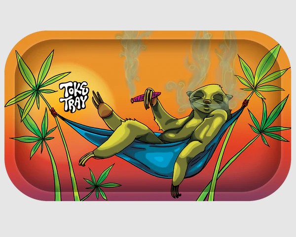 Toke Tray 7" x 11" Metal Rolling Tray | Assorted Designs