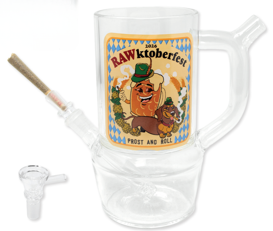RAWktoberfest Glass Stein Bong