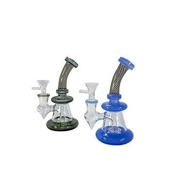 6" Wide Base Disc Perc Water Pipe