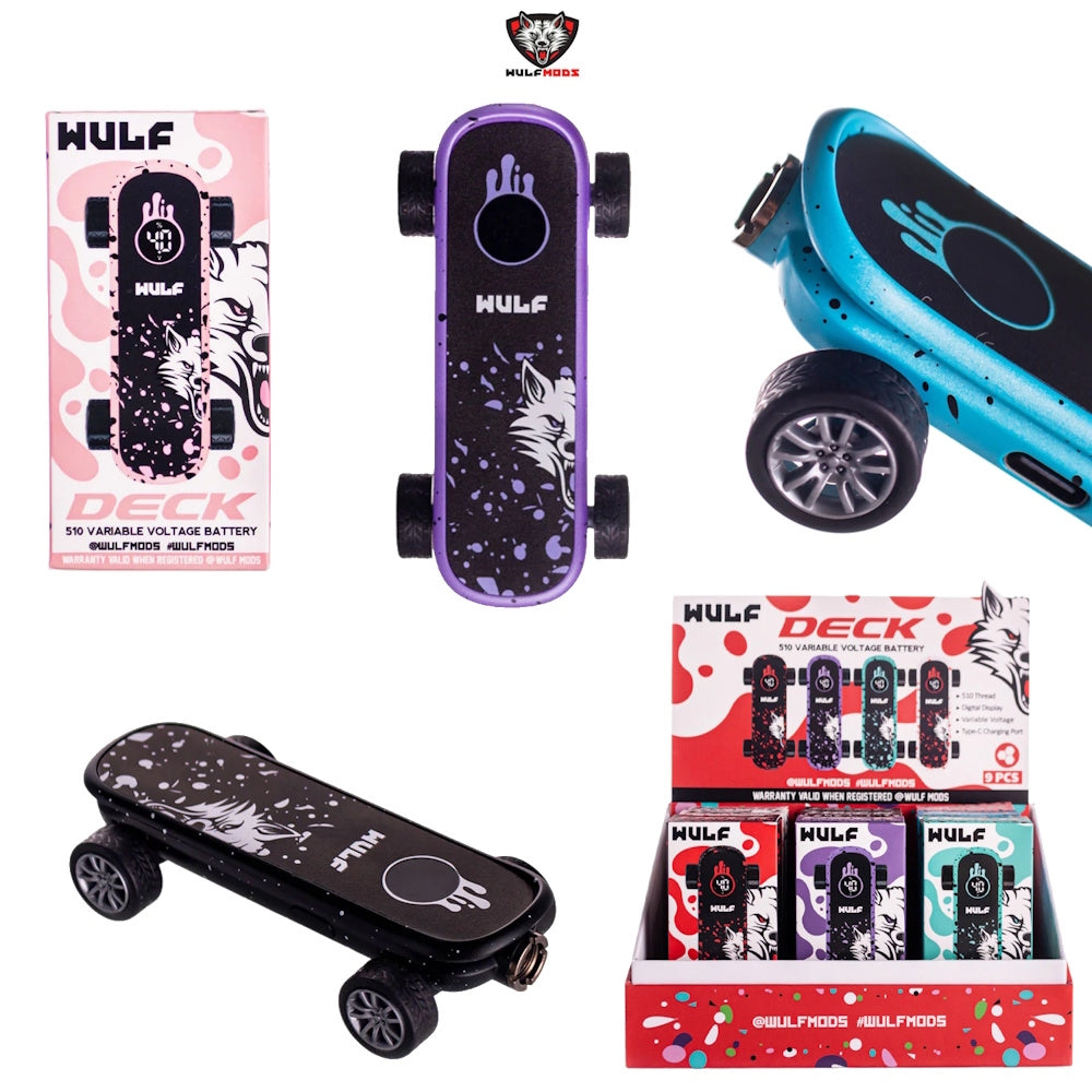 9CT Wulf Mods Deck 510 Thread Battery