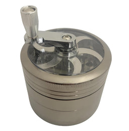Chromium Crusher 2.0" Zinc Grinder With Crank Handle