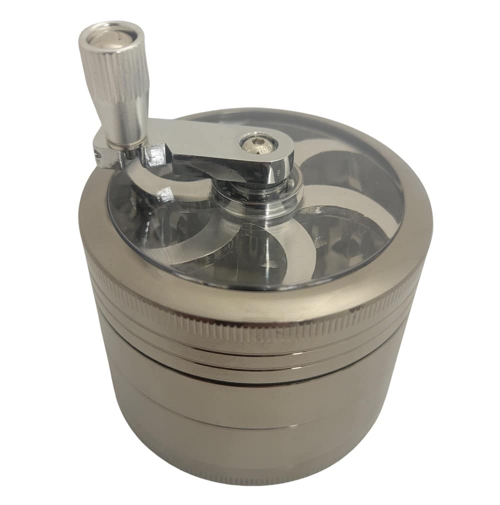 Chromium Crusher 2.5" Zinc Grinder With Crank Handle