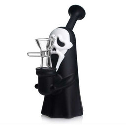 Silicone Halloween Screamer Mask Water Pipe