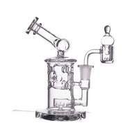 Wulf Tyde Glass Dab Rig With Banger Cap & Pearls