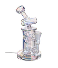 Wulf Tyde Glass Dab Rig With Banger Cap & Pearls